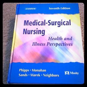 Medical-Surg nursing textbook. 📚📓